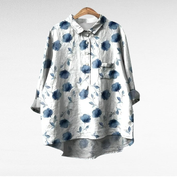 Frieda Meissen | Elegante Sommerbluse in Druck 1
