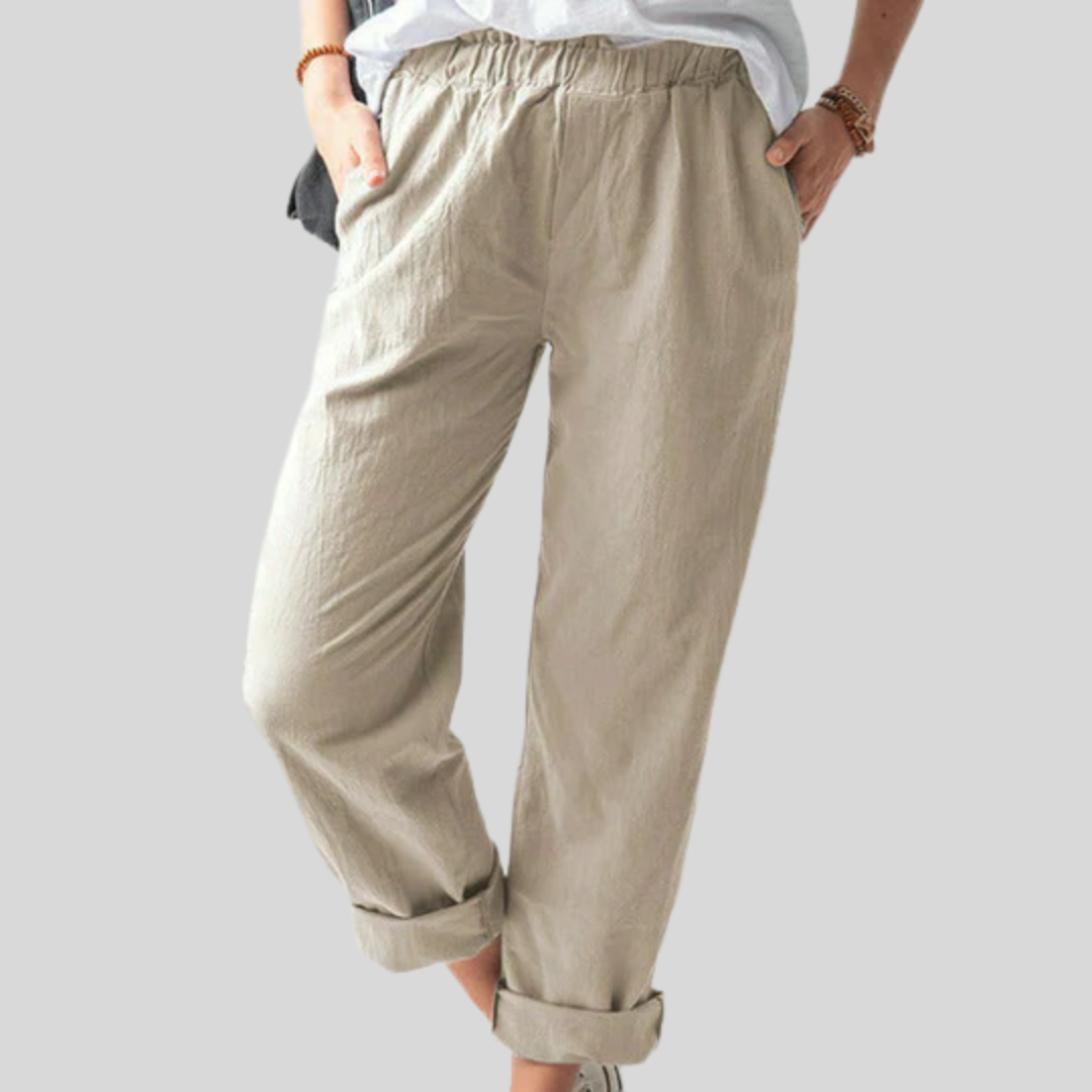 Mia Wismar | Hose mit Weicher Struktur
