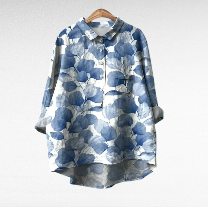 Frieda Meissen | Elegante Sommerbluse in Druck 1