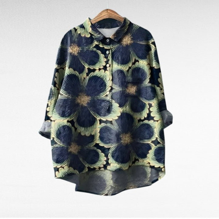 Frieda Meissen | Elegante Sommerbluse in Druck 1