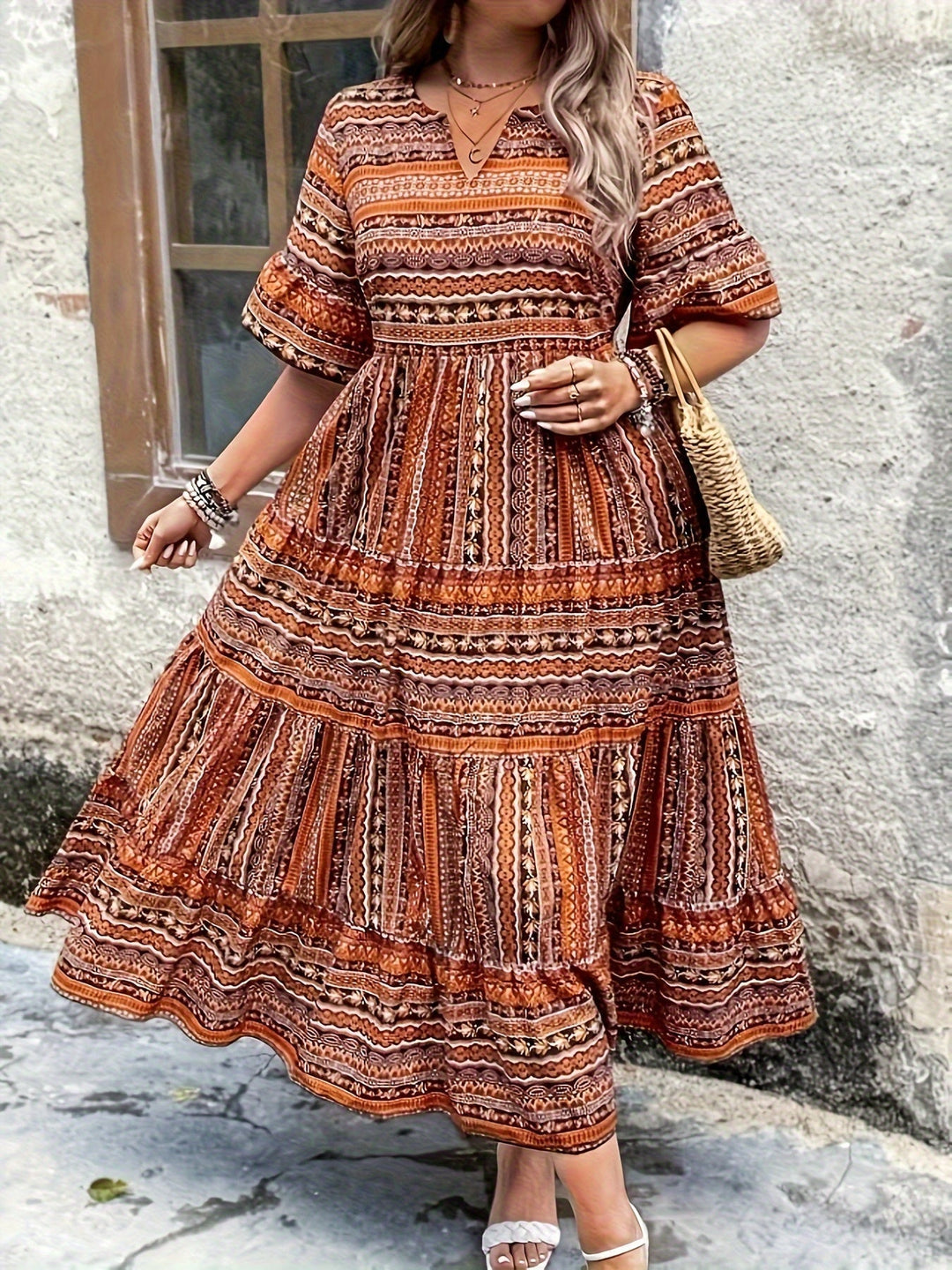 Irmgard Worms | Fließendes Ethno-Kleid