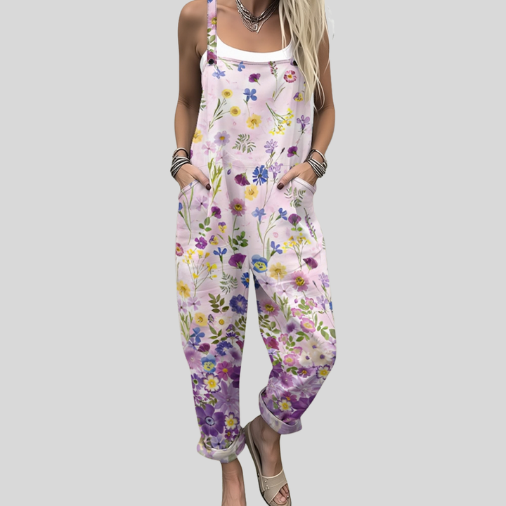 Gudrun Schwerin | Latzhose mit Zarten Wildblumen