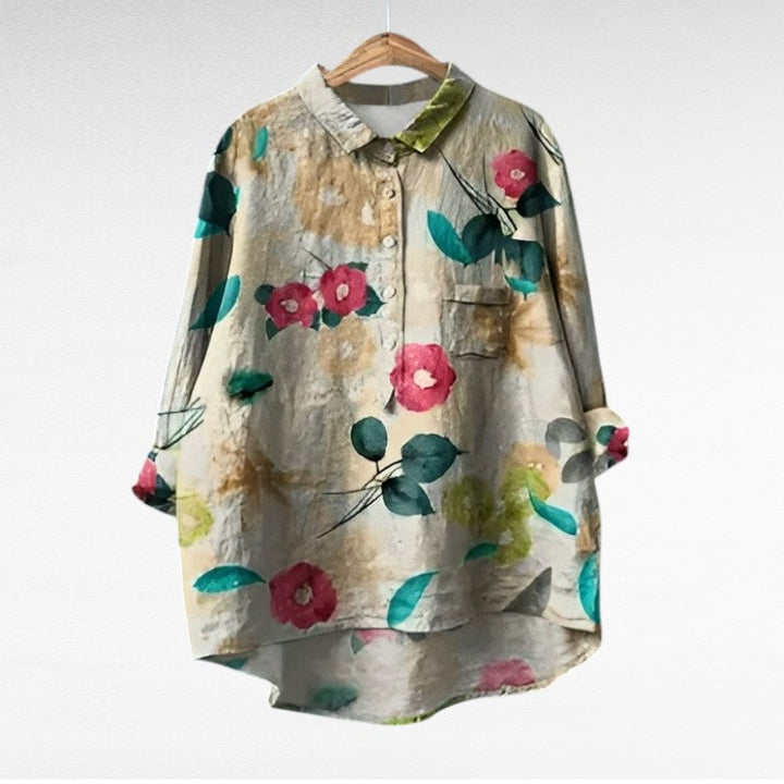Frieda Meissen | Elegante Sommerbluse in Druck 1
