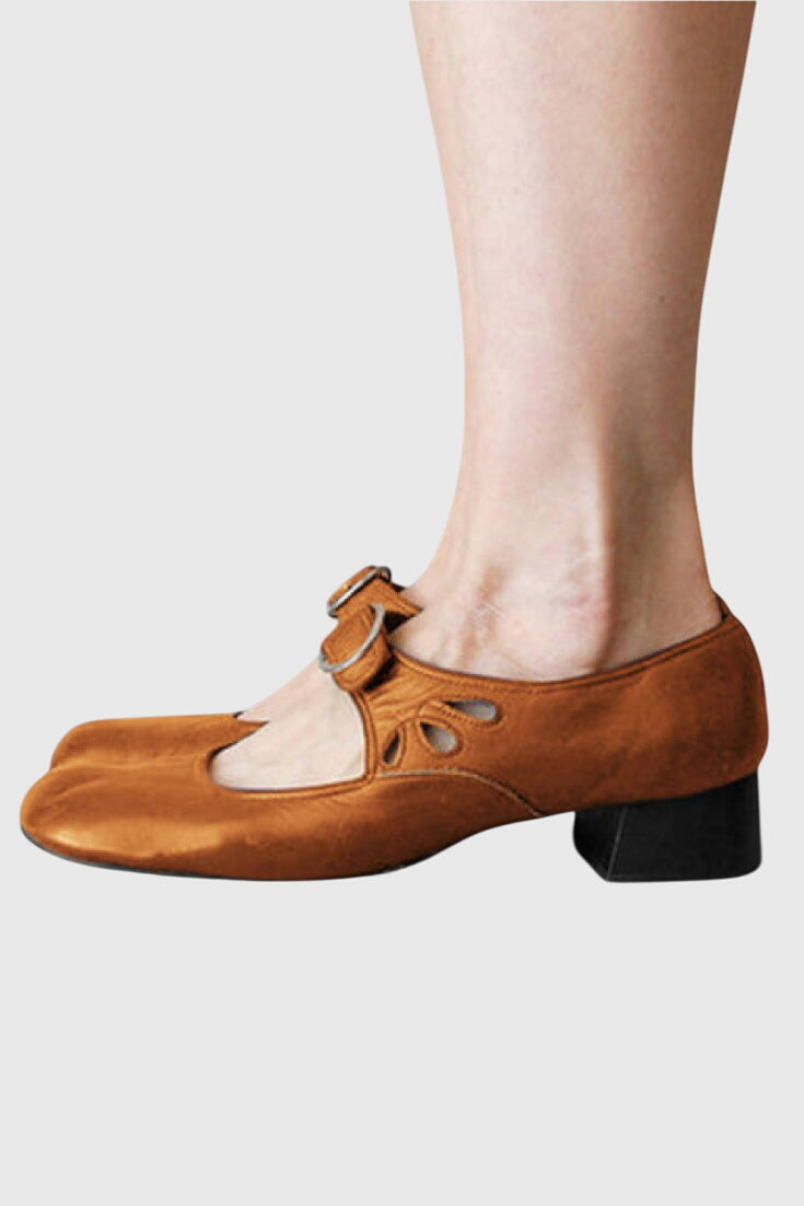 Karolina Coburg | Bequeme Orthopädische Sandalen in Rot
