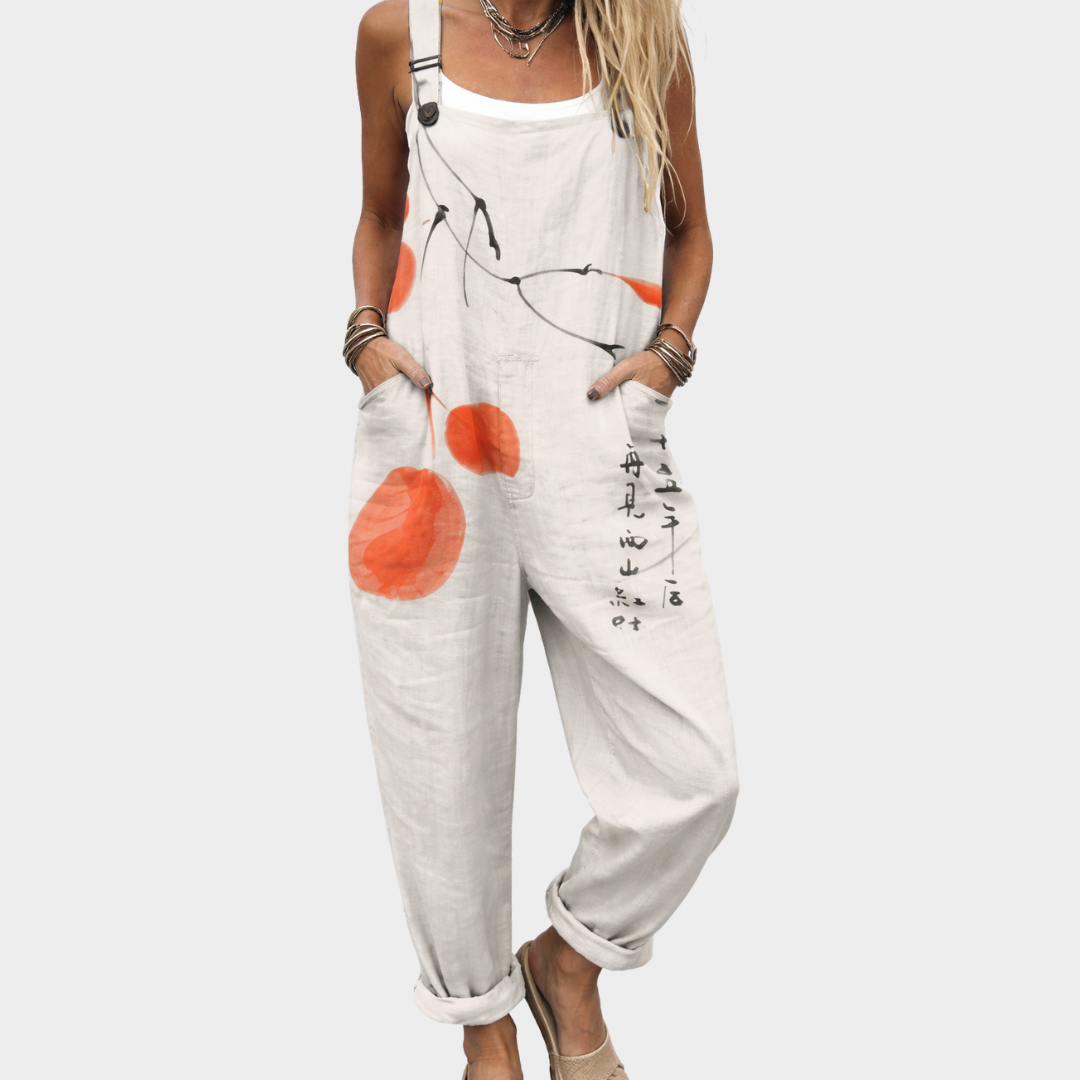 Josefine Goslar | Latzhose mit Punkten Orange