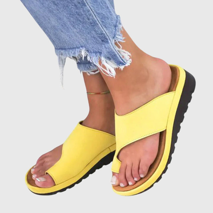 Frieda Celle | Orthopädische Sandalen in Gelb