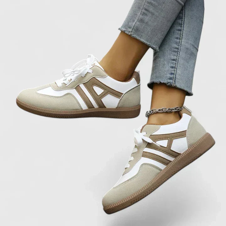 Elise Marburg | Orthopädische Sneakers in Khaki & Weiß