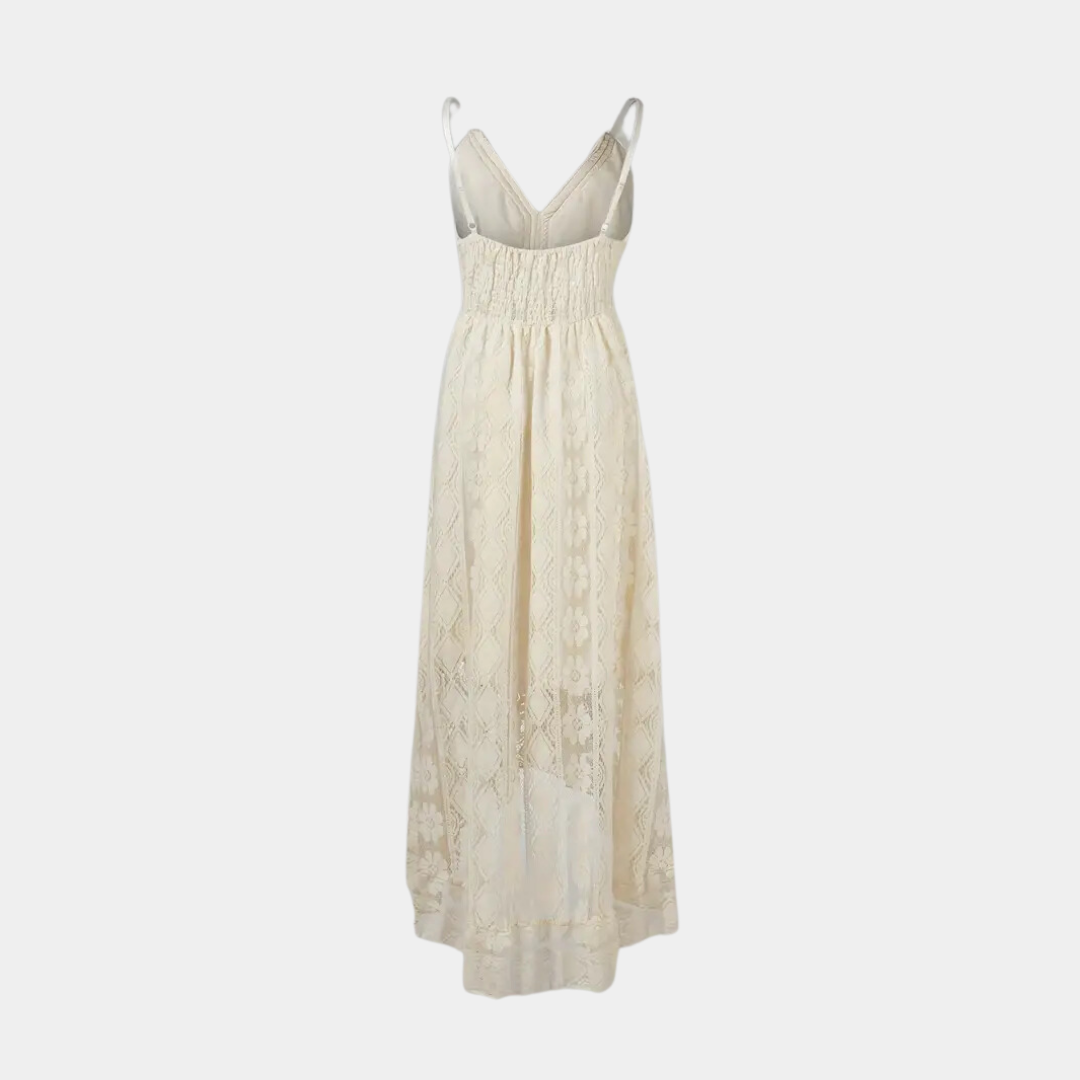 Katharina Konstanz | Elegantes Boho-Kleid in Beige