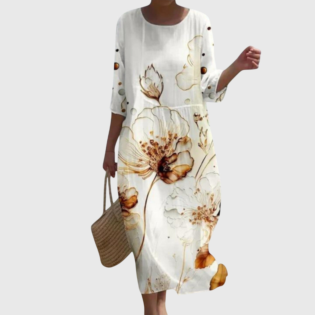 Selma Stralsund | Elegantes Maxi-Blumenkleid