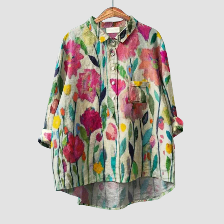 Mia Bayreuth | Elegante Sommerbluse in Mehrfarbig