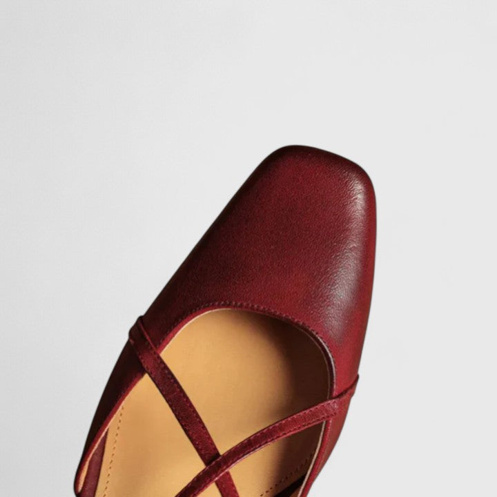 Hildegard Trier | Schicke Absatzsandalen in Rot