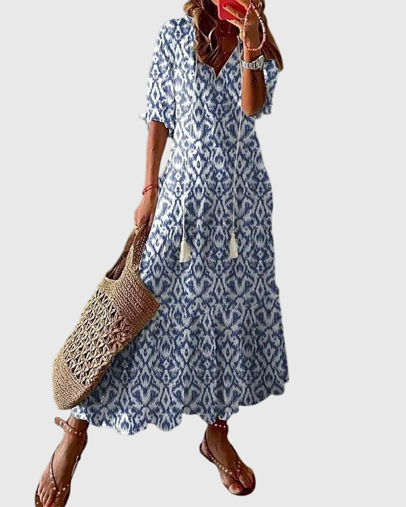 Irmgard Bautzen | Vintage Boho Maxikleid für Den Sommer