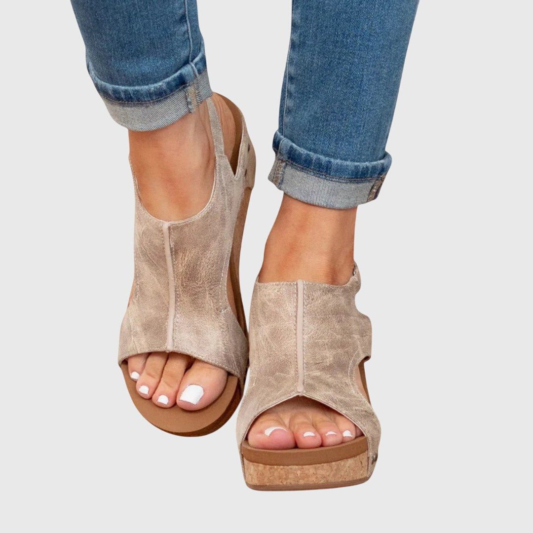 Mia Regensburg | Elegante Orthopädische Sandalen in Beige