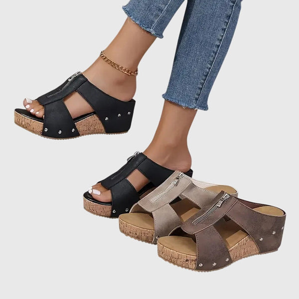 Ida Ansbach | Schicke Orthopädische Sandalen in Schwarz