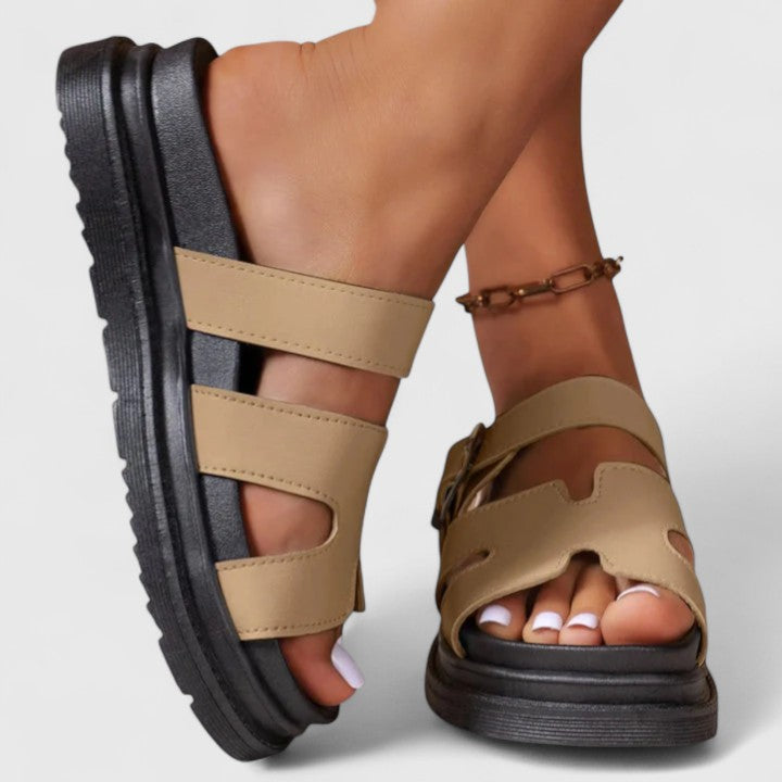 Sofia Münster | Elegante Orthopädische Sandalen in Weiß