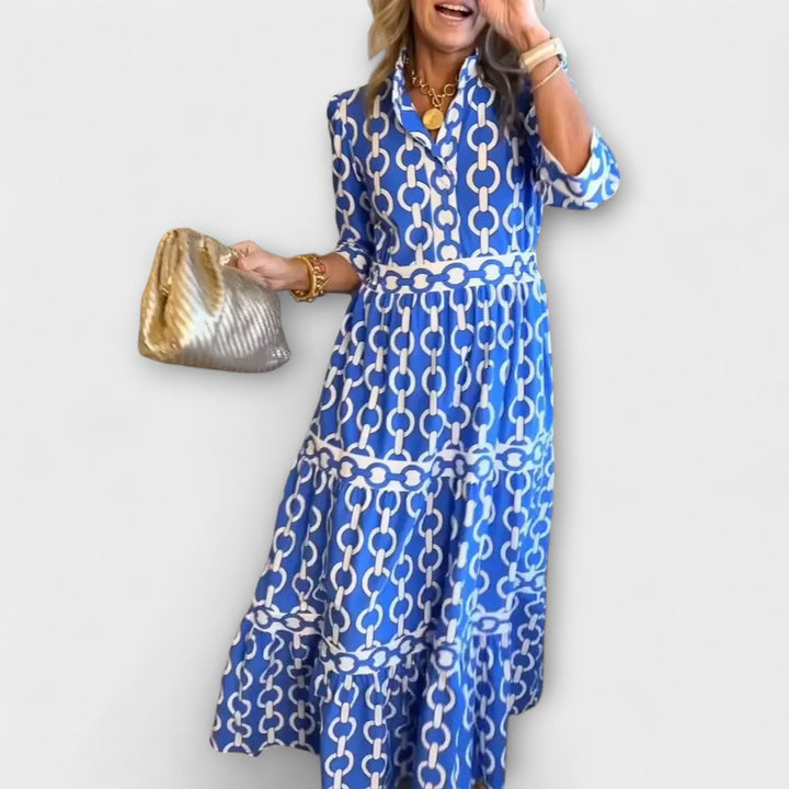Matilda Bautzen | Midi-Robe mit Kettenmuster