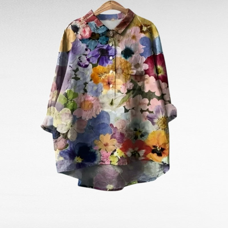 Antonia Bayreuth | Elegante Sommerbluse in Mehrfarbig