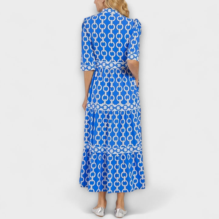 Matilda Bautzen | Midi-Robe mit Kettenmuster