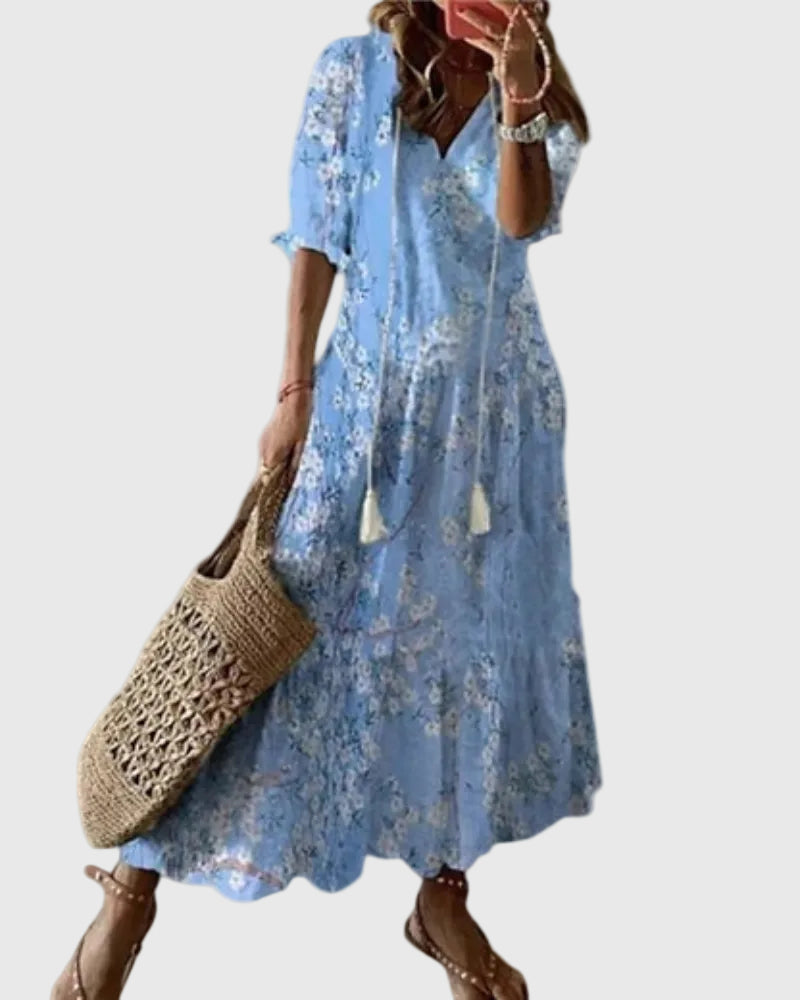 Irmgard Bautzen | Vintage Boho Maxikleid für Den Sommer