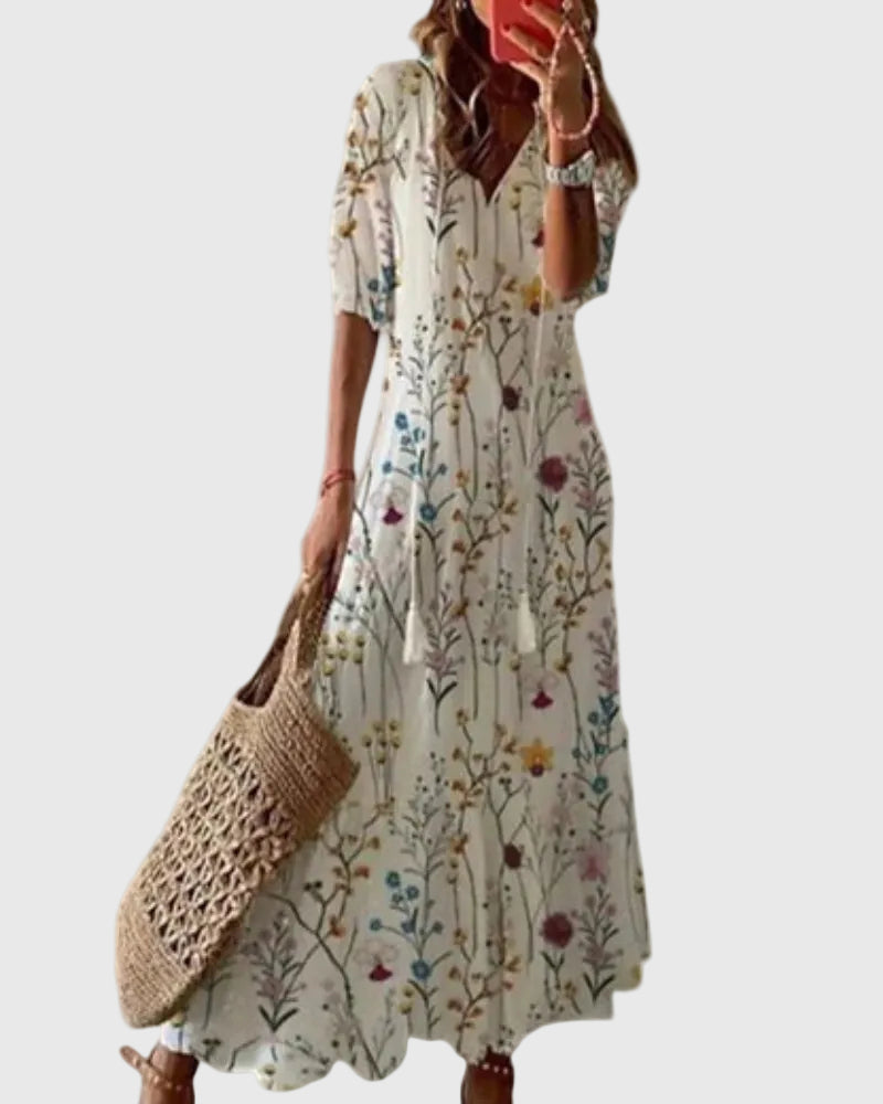 Irmgard Bautzen | Vintage Boho Maxikleid für Den Sommer