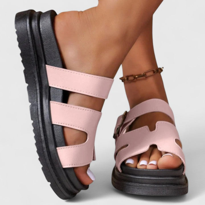 Sofia Münster | Elegante Orthopädische Sandalen in Weiß