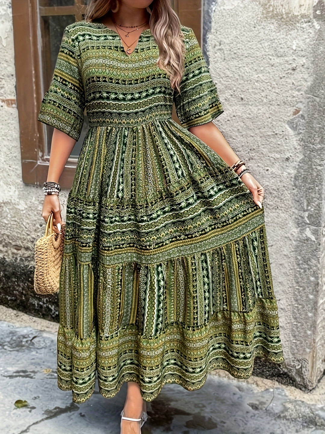 Irmgard Worms | Fließendes Ethno-Kleid