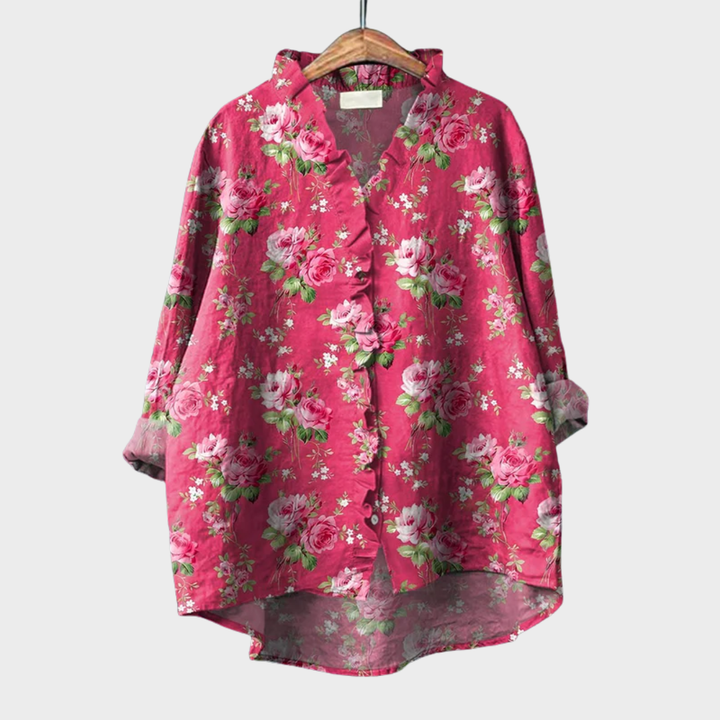 Charlotte Regensburg | Elegante Sommerbluse in Rosa