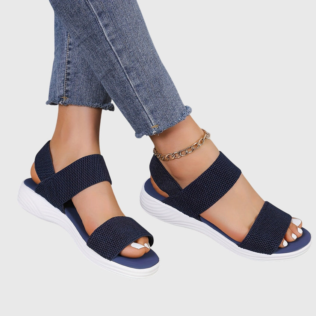 Greta Landshut | Elegante Orthopädische Sandalen in Schwarz
