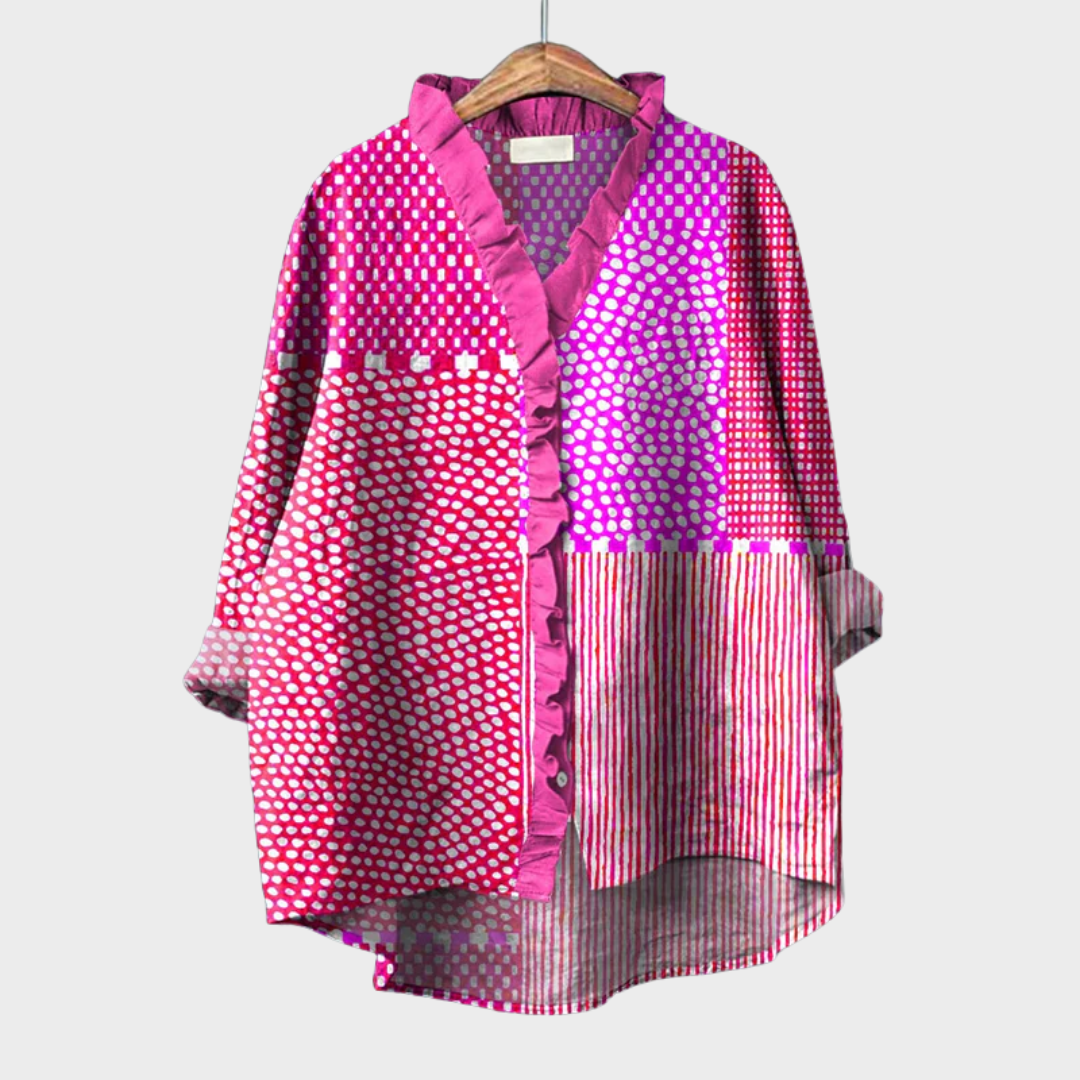 Marlene Bad-Ischl | Elegante Sommerbluse in Rosa Violett