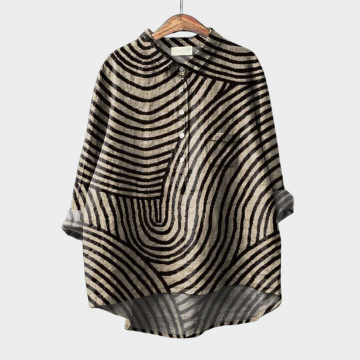 Ottilie Aachen | Elegante Sommerbluse in Schwarz