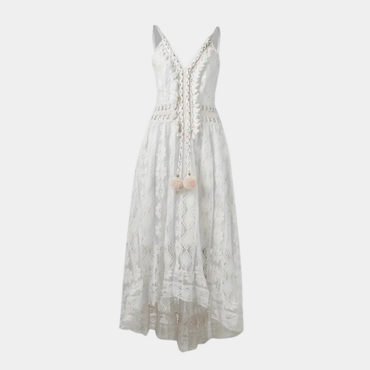 Katharina Konstanz | Elegantes Boho-Kleid in Beige
