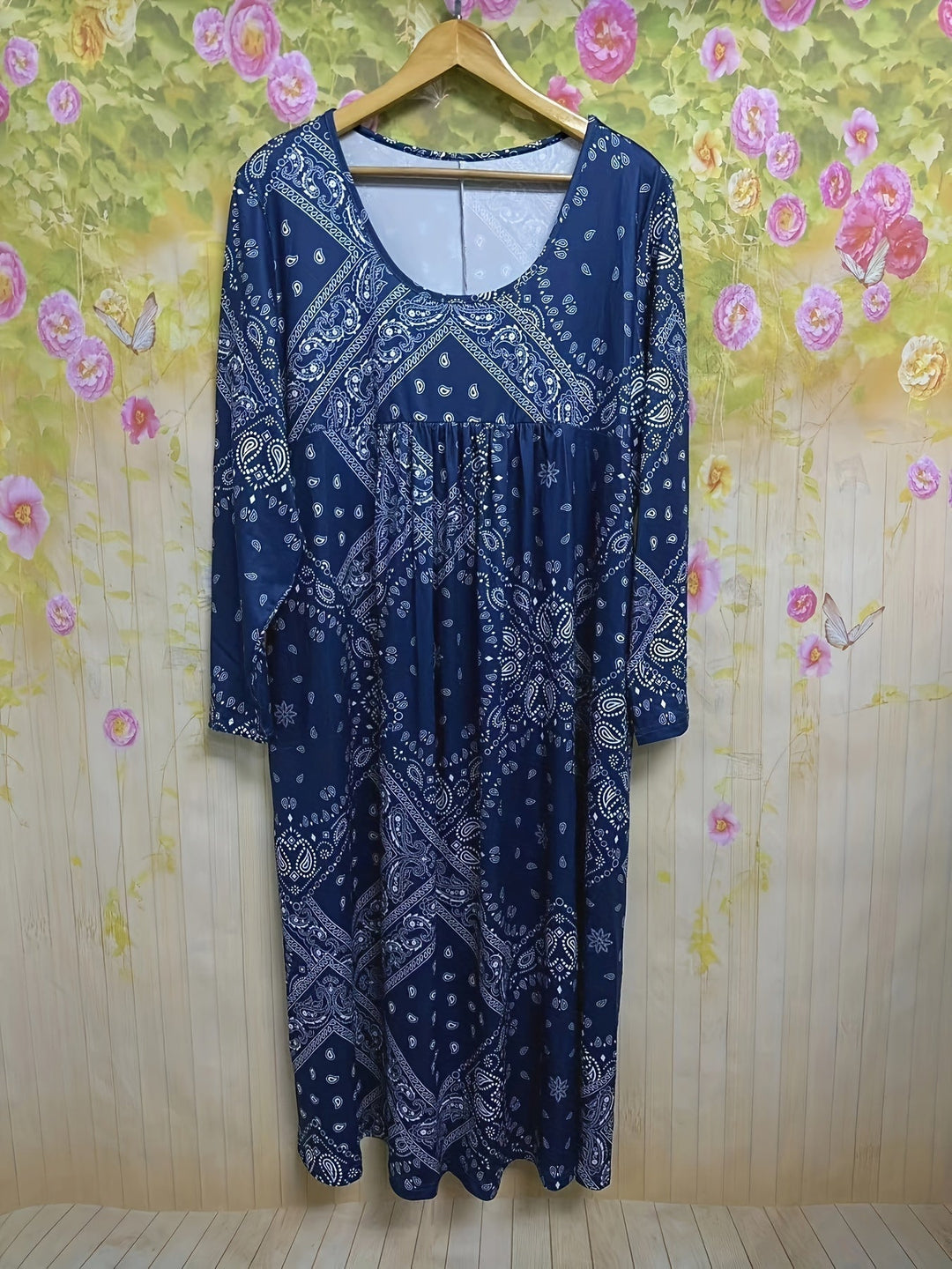 Isolde Weimar | Midi-Kleid mit Langen Ärmeln Casual