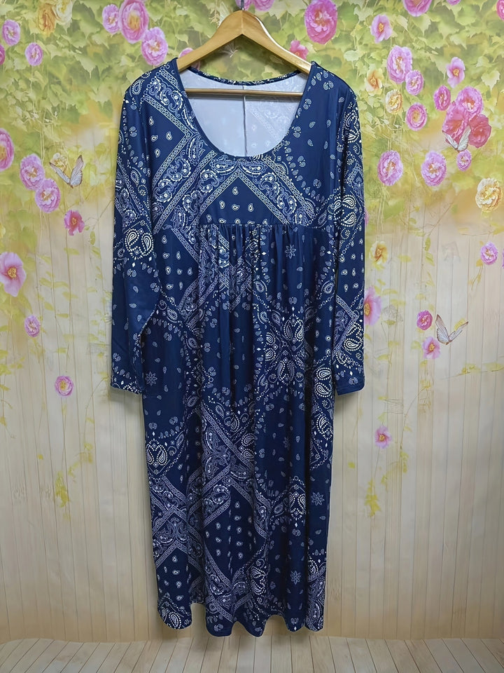 Isolde Weimar | Midi-Kleid mit Langen Ärmeln Casual