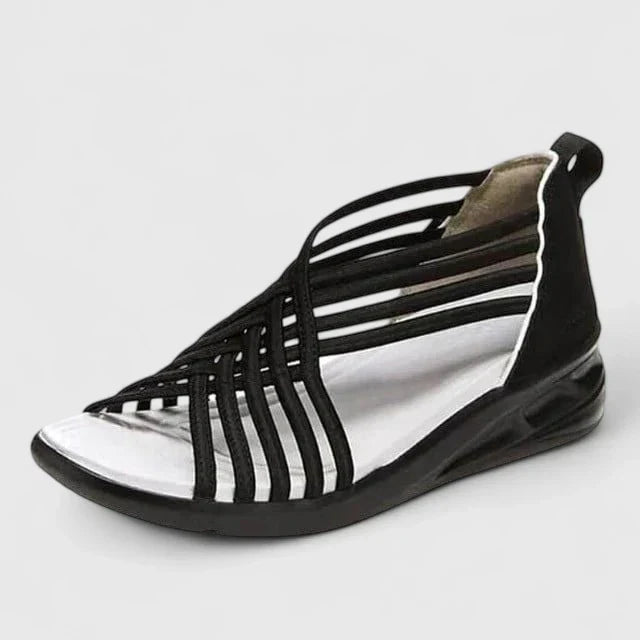 Lena Konstanz | Elegante Orthopädische Sandalen in Schwarz