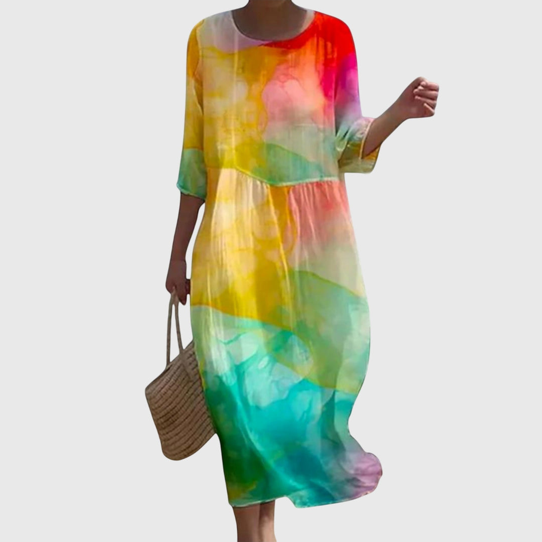 Selma Stralsund | Elegantes Maxi-Blumenkleid