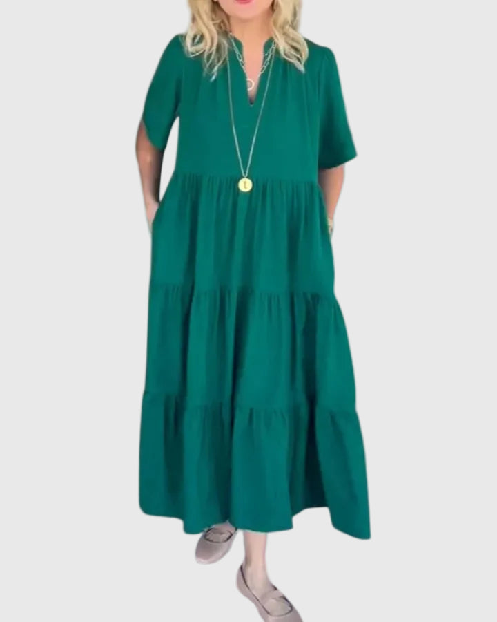 Selma Görlitz | Elegantes Maxikleid in Grün