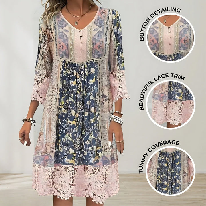 Josefine Aachen | Midi-Kleid Fluide Boho Luxe