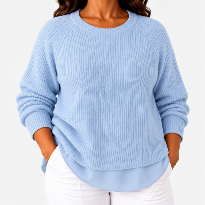 Layered-Look Jumper for Women