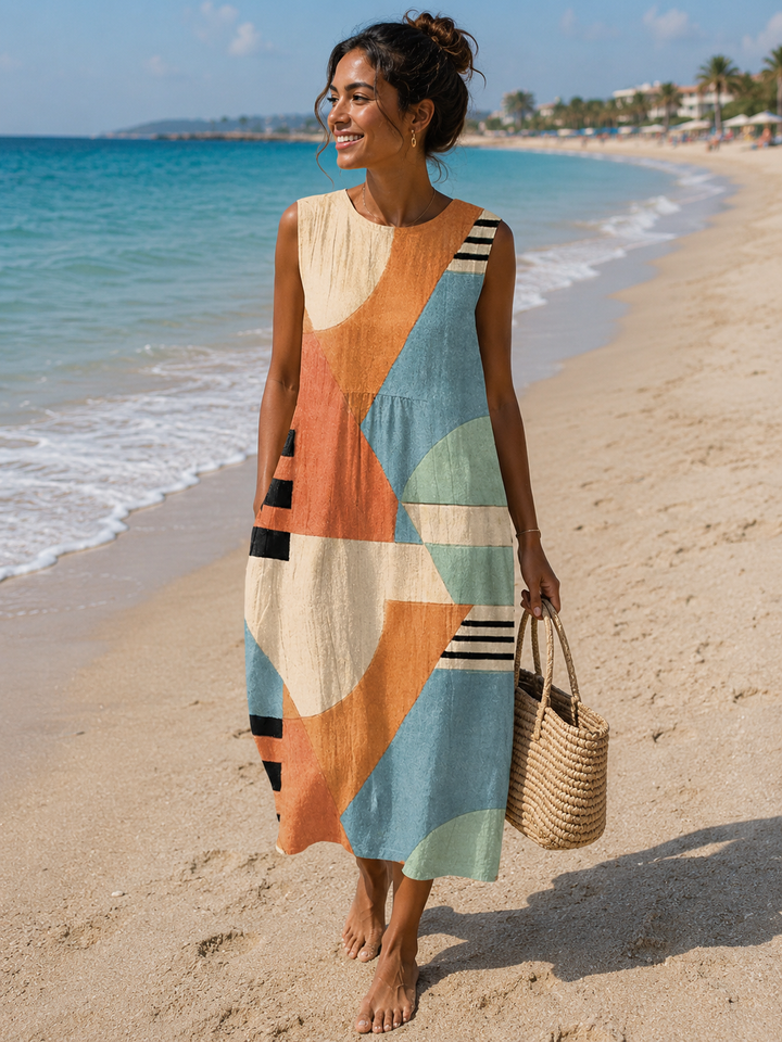 Stina | Colorblock-Midikleid