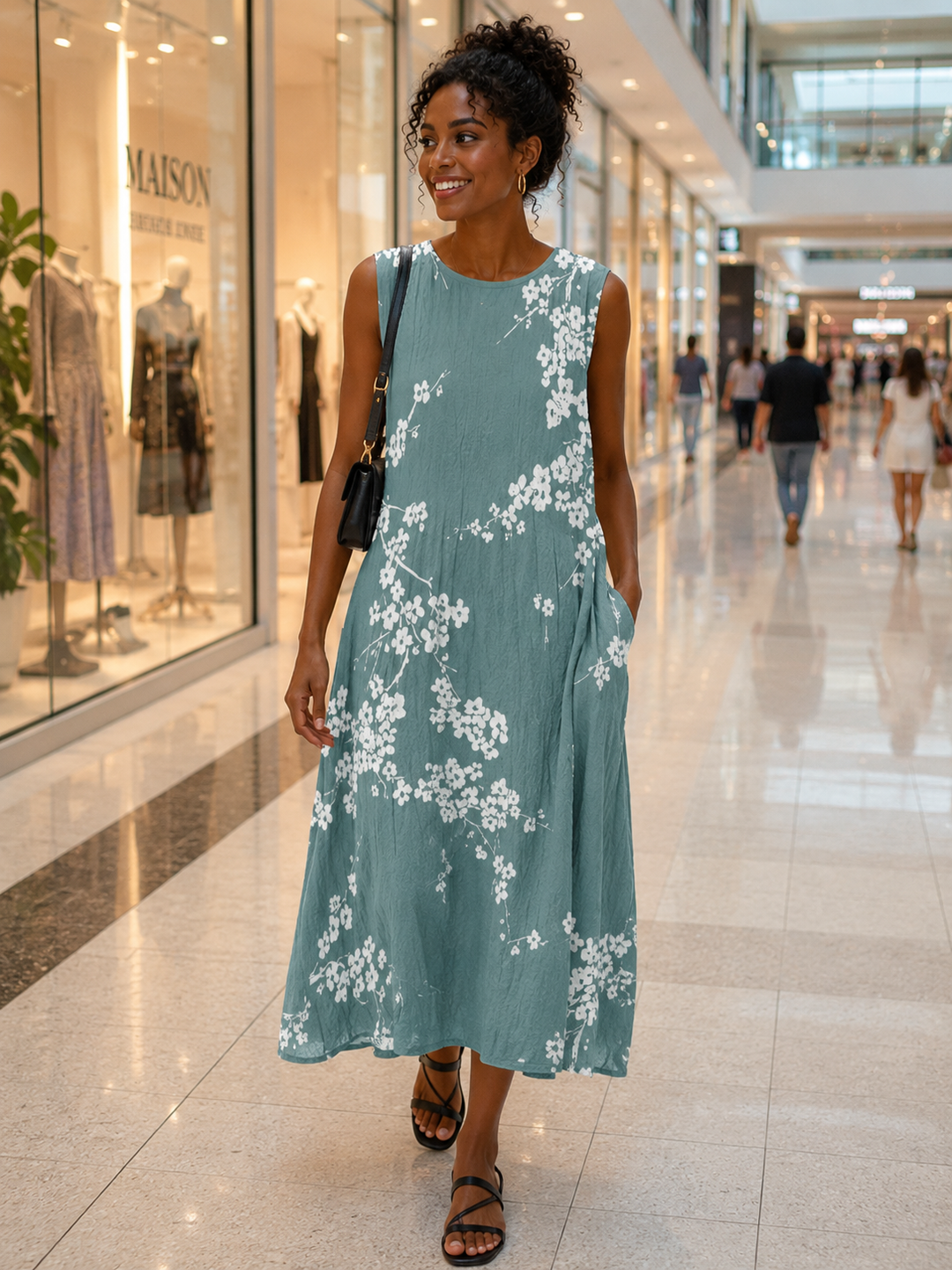 Élodie | Weiches, fließendes Midikleid