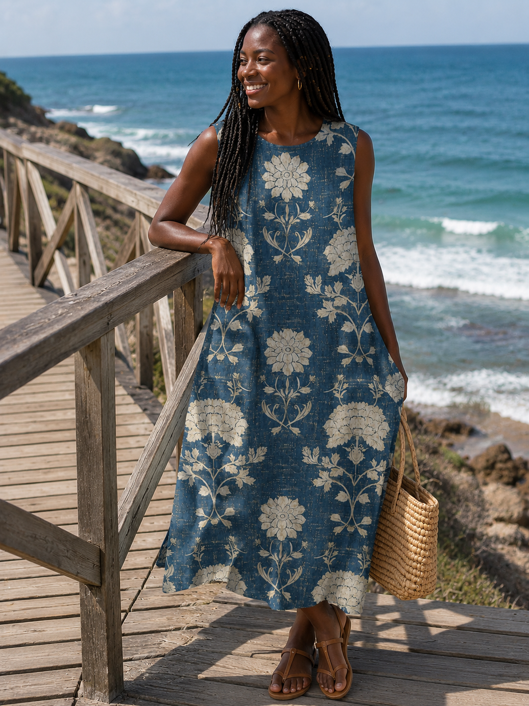 Marion | Natürliches Midikleid