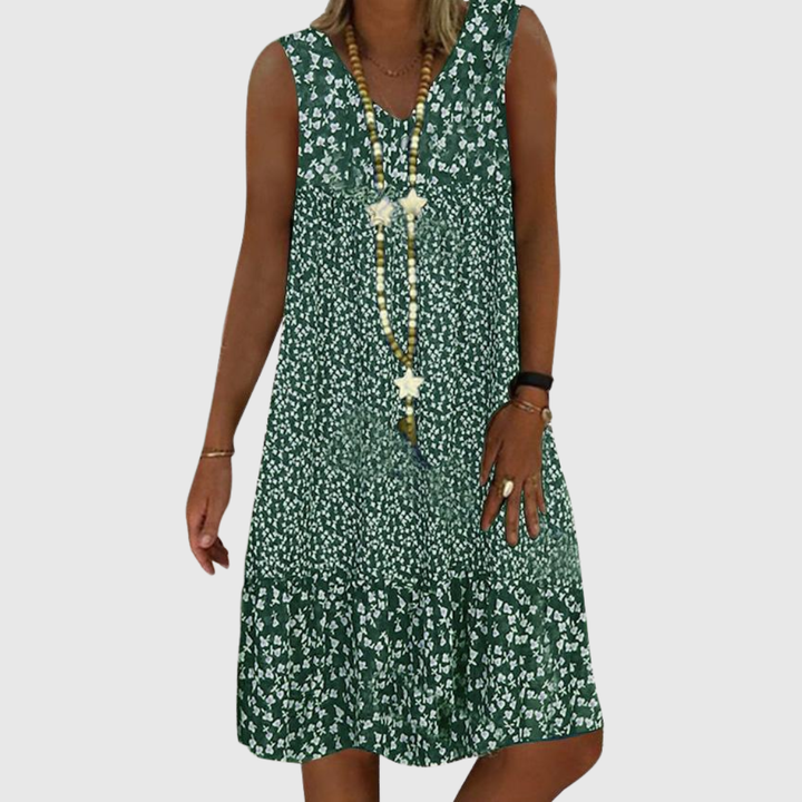 Ida Schwerin | Ärmelloses Kleid mit V-Ausschnitt