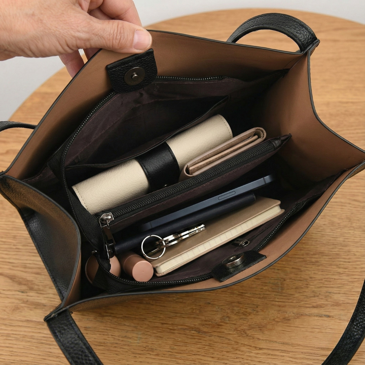 Leonie Ansbach | Elegante Schultertasche Aus Leder