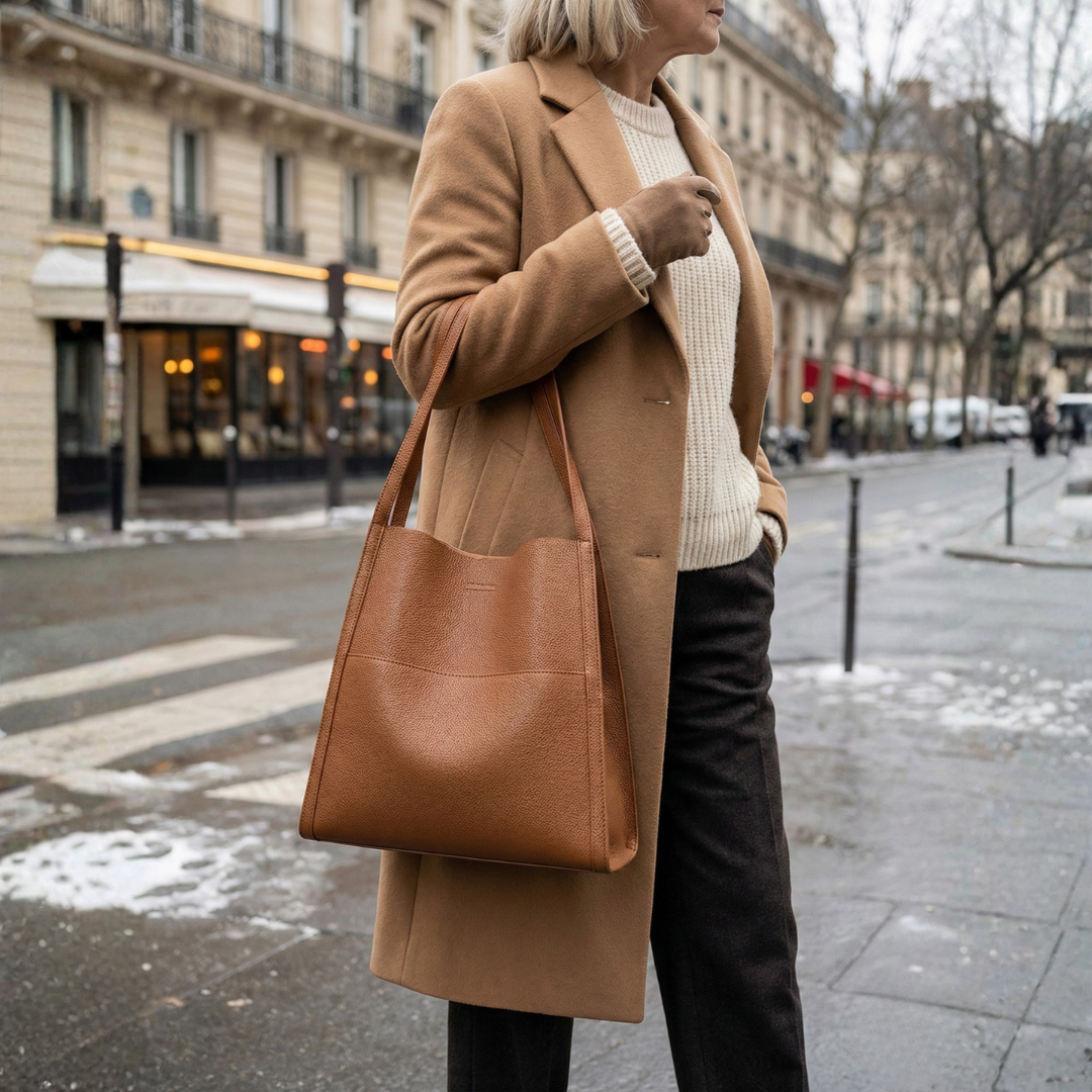 Leonie Ansbach | Elegante Schultertasche Aus Leder
