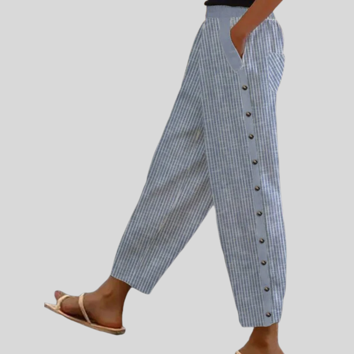 Emma Tübingen | Gestreifte Knopfhose
