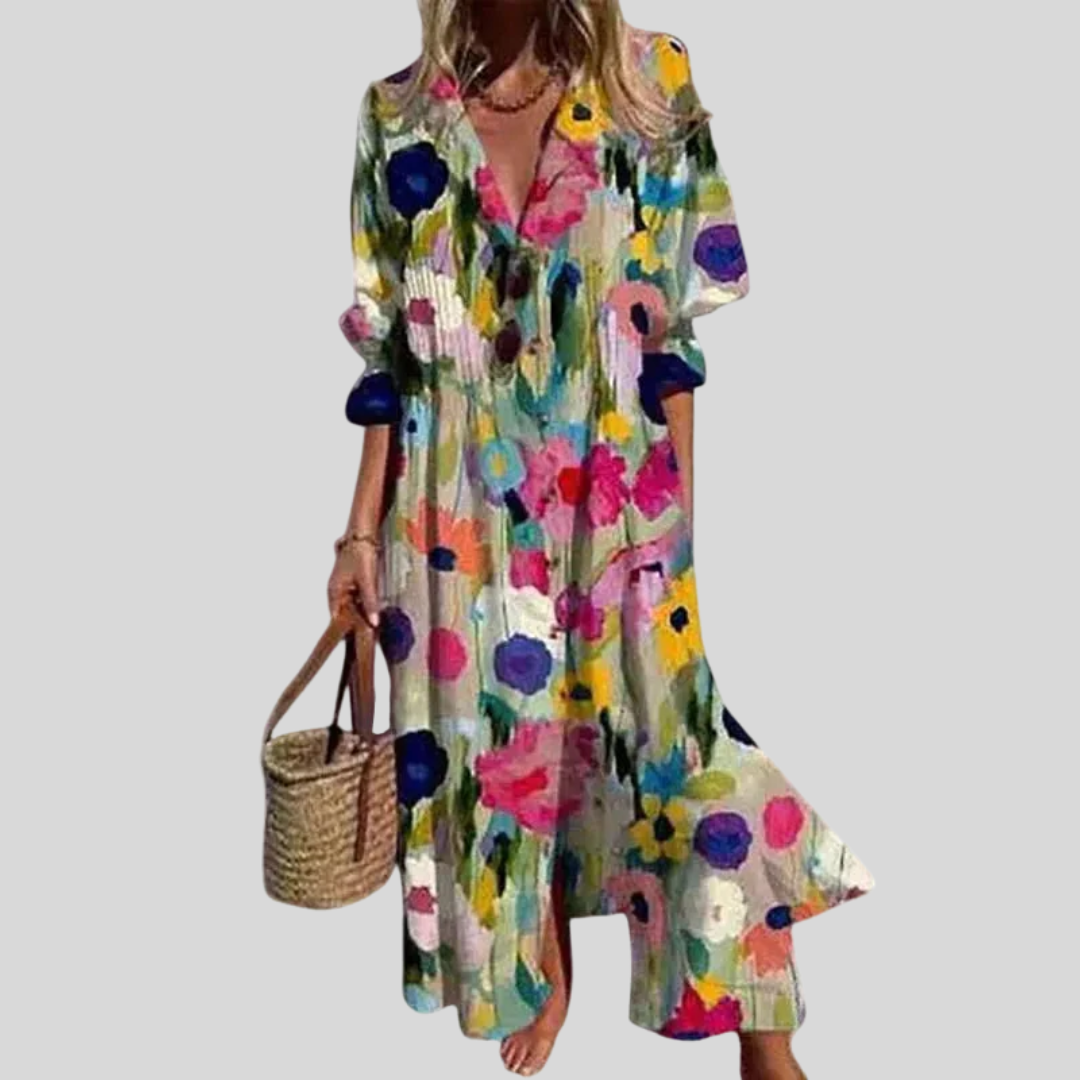 Leonie Marburg | Elegantes Maxikleid im Boho-Stil