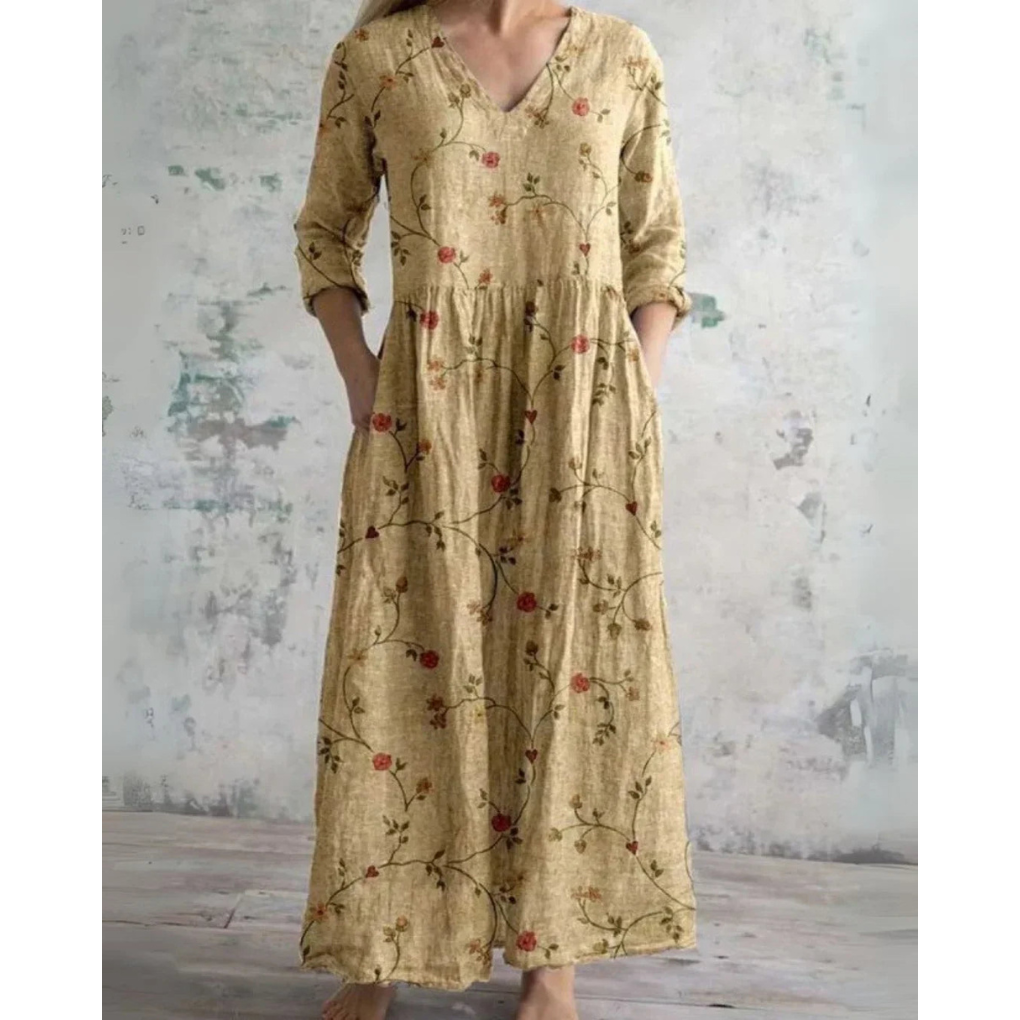 Elise Potsdam | Maxi-Kleid Vintage mit Blumenmuster