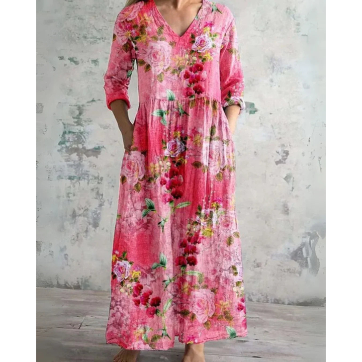 Elise Potsdam | Maxi-Kleid Vintage mit Blumenmuster