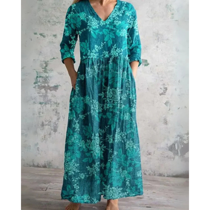 Elise Potsdam | Maxi-Kleid Vintage mit Blumenmuster