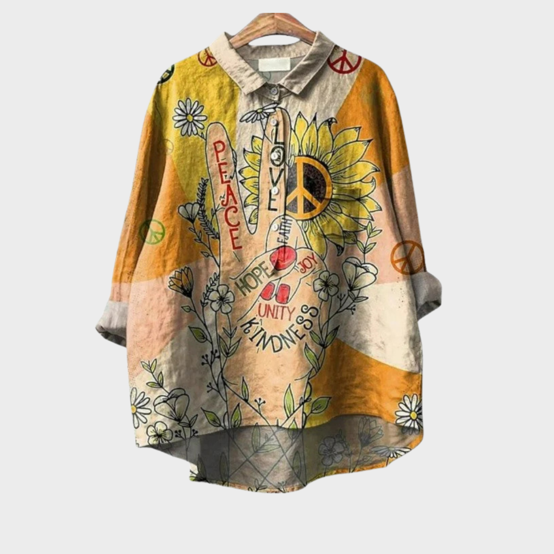 Rosalie Goslar | Elegante Sommerbluse in Mehrfarbig